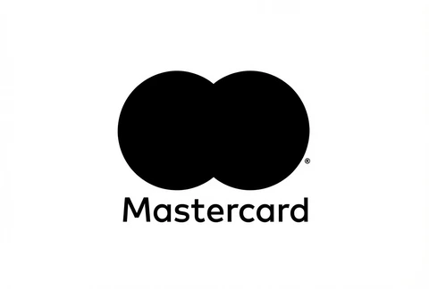 Mastercard logo: two overlapping black circles with the word Mastercard beneath